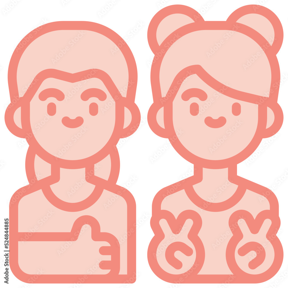 together two tone icon together two tone icon