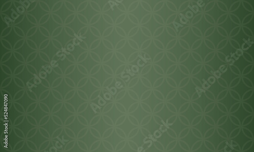 Arabic traditional motif texture background. Elegant luxury backdrop vector with Islamic themed decorative ornament pattern. Dark green gradation with illustration of geometric lines and circles.