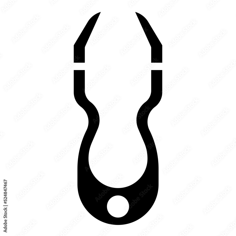 TWEEZER glyph icon TWEEZER glyph icon