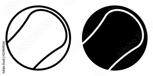 ofvs117 OutlineFilledVectorSign ofvs - tennis vector icon . isolated transparent . tennis ball sign . sport equipment . black outline and filled version . AI 10 / EPS 10 . g11439