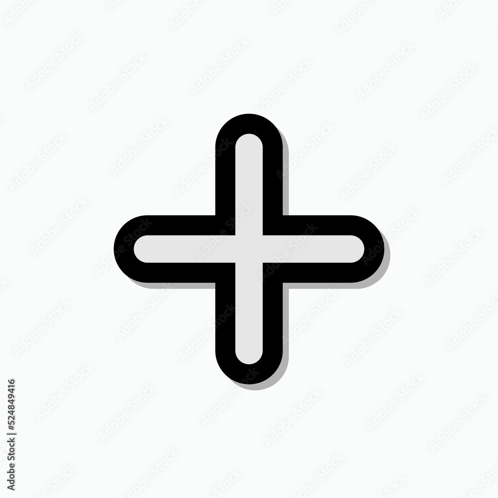 Plus Icon. Add, Medical Symbol - Vector. Plus Icon. Add, Medical Symbol - Vector.