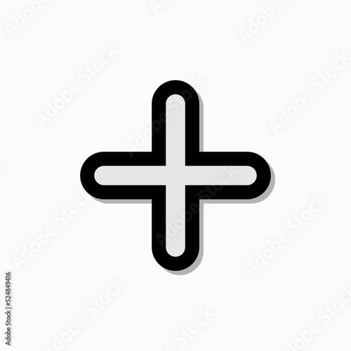 Plus Icon. Add, Medical Symbol - Vector. 