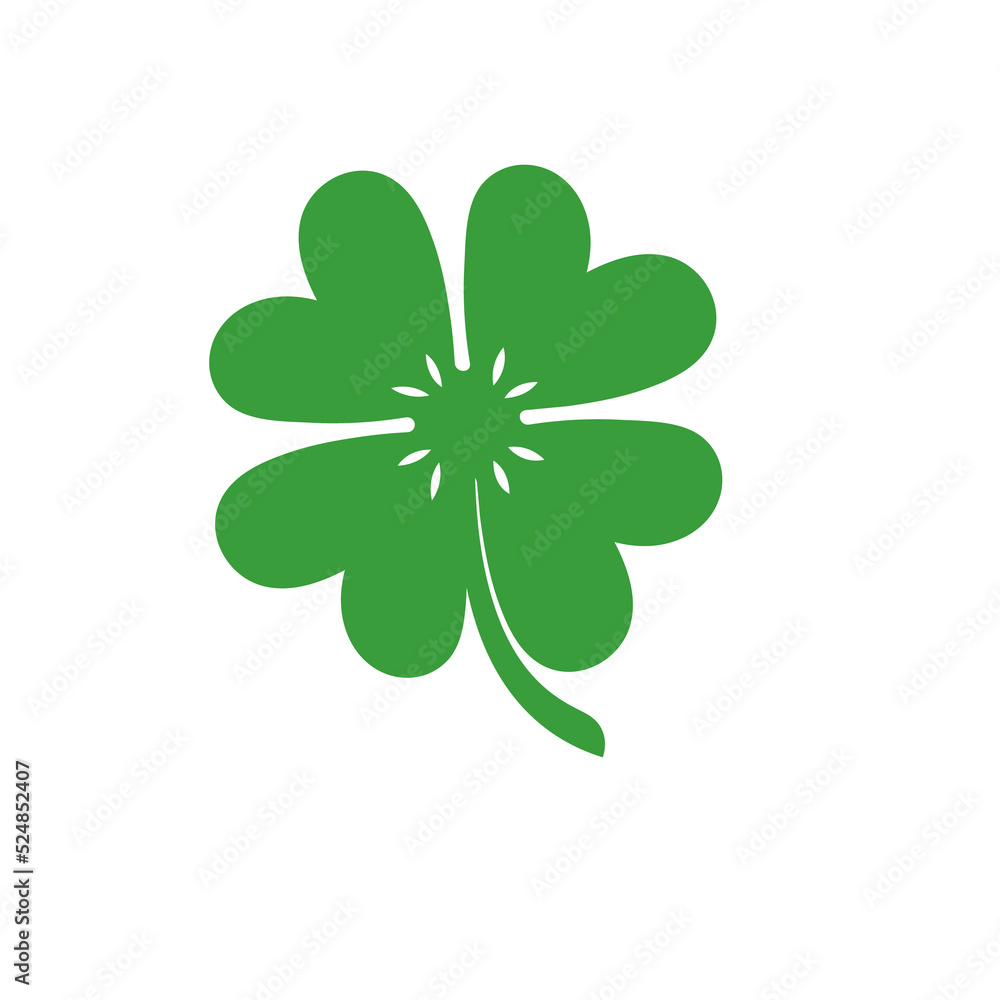 four leaf cover vector good luck symbol. four leaf cover vector good luck symbol.