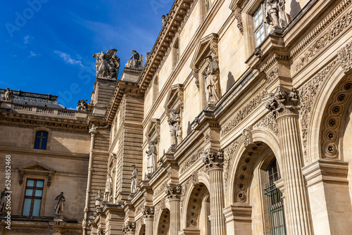Facade of  Louvre bulding