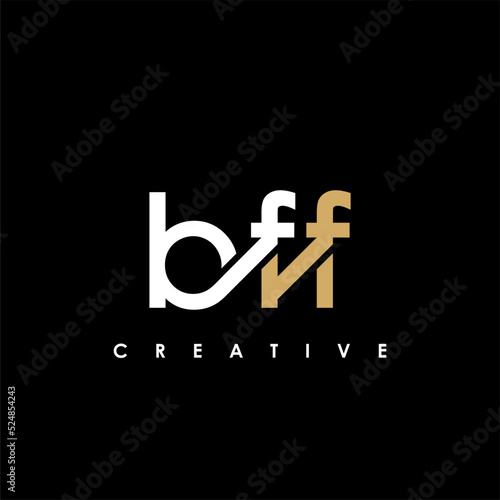 BFF Letter Initial Logo Design Template Vector Illustration