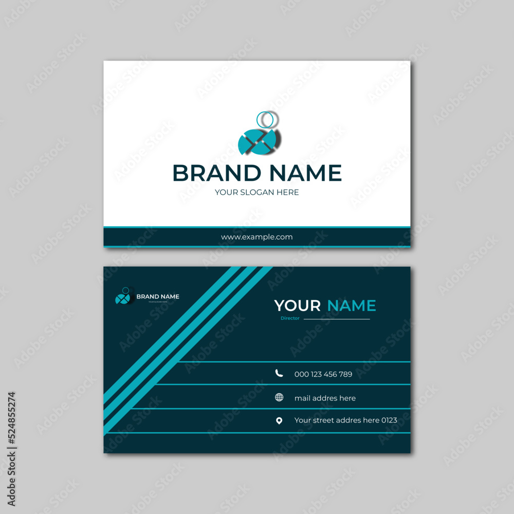 Obraz premium elegant modern business card design template