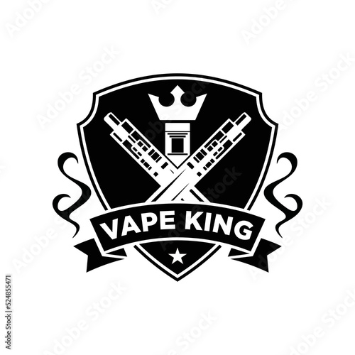 Shield Vape King Logo Design