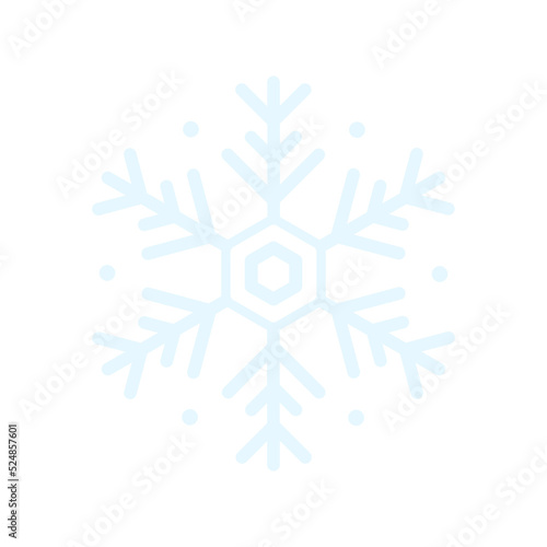 Vector beautiful snowflake design collection For the winter season that comes with Christmas in the New Year.