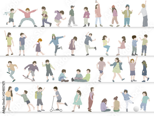 Set of vector children's illustrations
