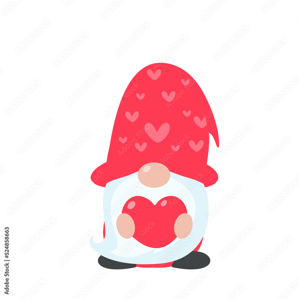 Christmas gnome. A little gnome wearing a red woolen hat. celebrate on christmas Christmas gnome. A little gnome wearing a red woolen hat. celebrate on christmas
