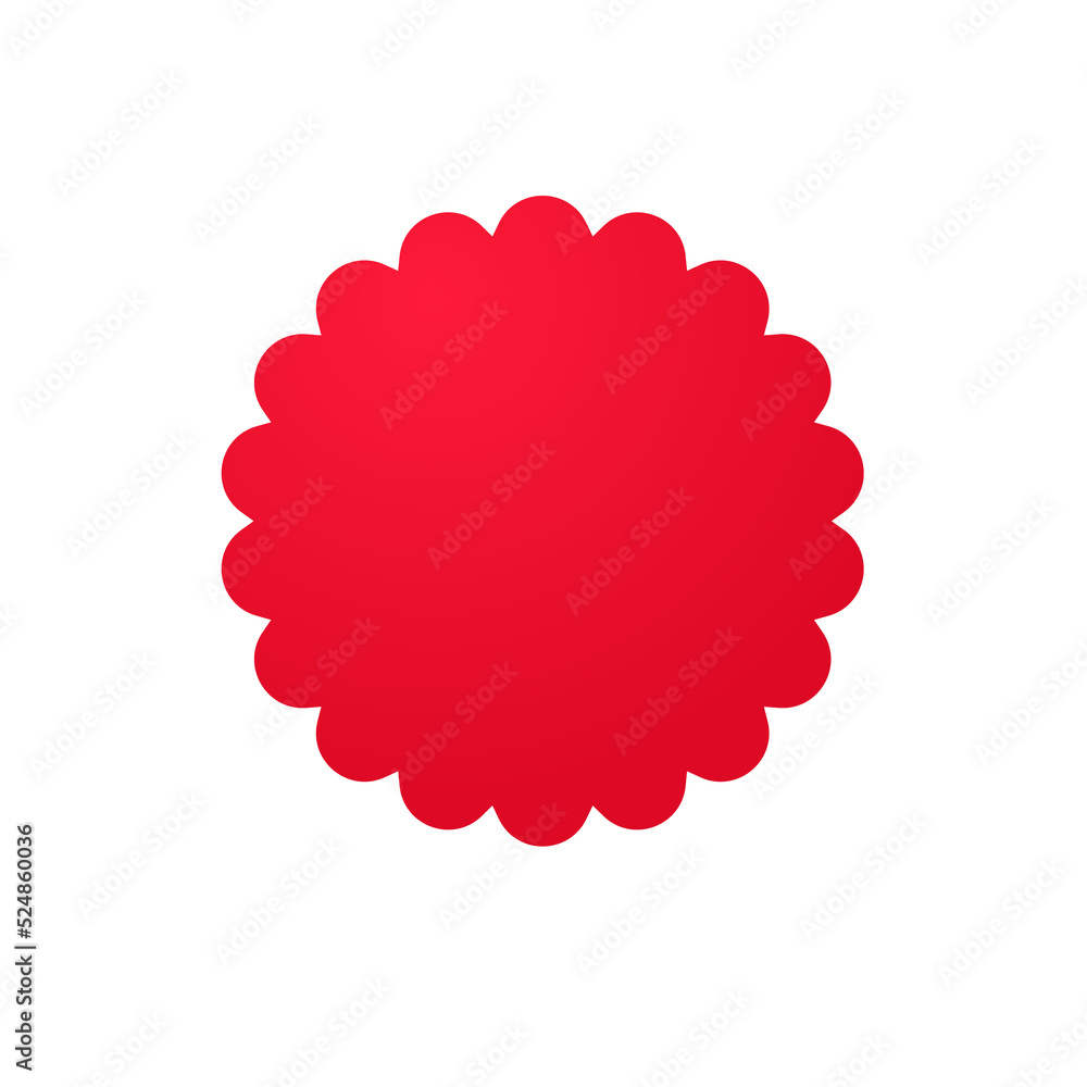 red basic shape for new product stickers special offer label red basic shape for new product stickers special offer label
