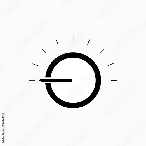 Regulator Icon. Tuner, Switcher Symbol - Vector.