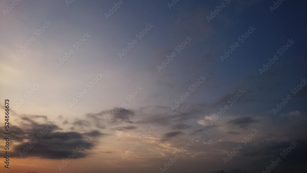 Panorama photo twilight sky background. Colorful Sunset sky and cloud. Clouds at sunset [2203]