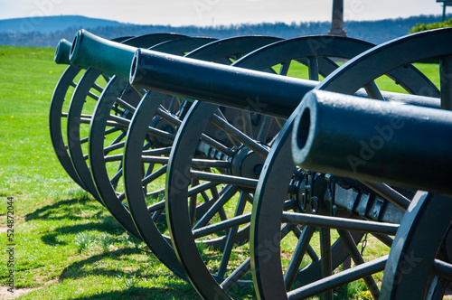 Cannons Lined Up Fototapet