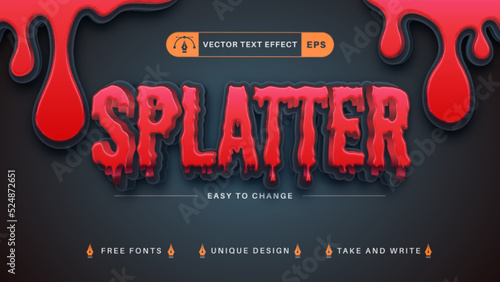  Editable Text Effect, Font Style