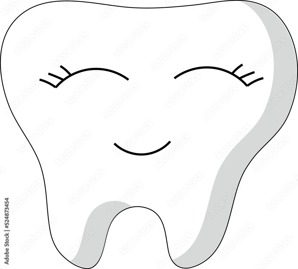 Obraz premium tooth happy and sad