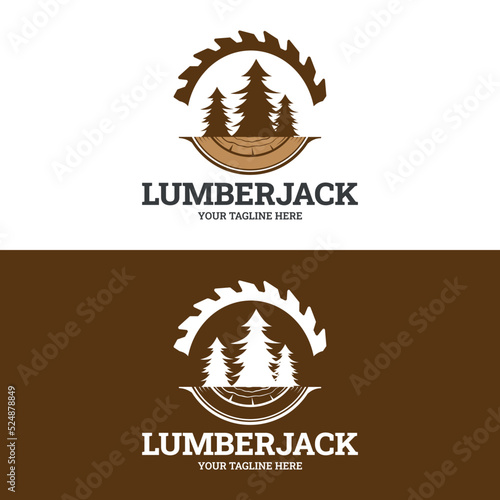 woodworking retro vintage logo design. timber plank wood, woodwork handyman, wood house builder.