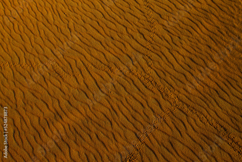 lignes dans le sable