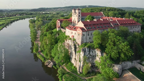 Benedictine abbey in Tyniec near Krakow in summer, Poland photo