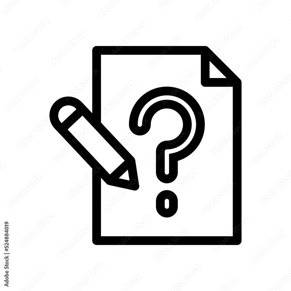 question line icon illustration vector graphic question line icon illustration vector graphic