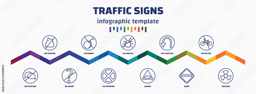 infographic template with icons and 11 options or steps. infographic ...