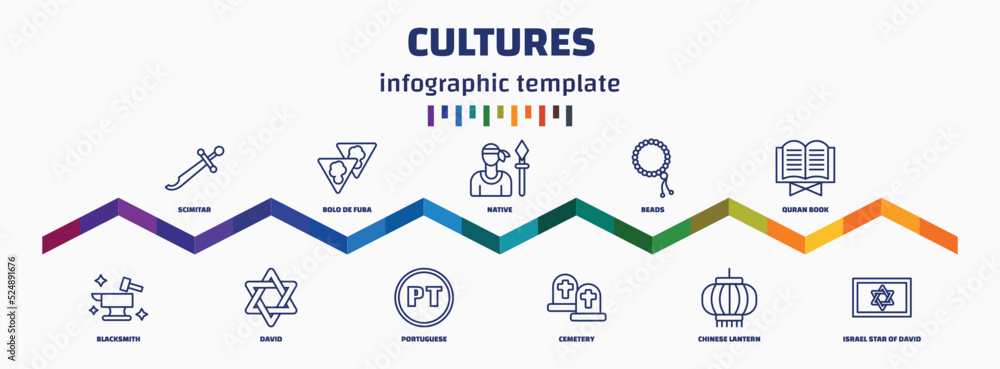 infographic template with icons and 11 options or steps. infographic ...
