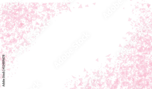 ピンク色のキラキラコーナーフレーム