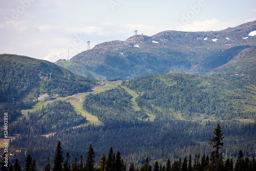 landscape in the morning, åre.jämtland. norrland sverige sommar årstid,sweden