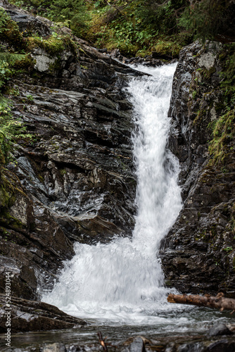 waterfall in the forest, åre.jämtland. norrland sverige sommar årstid,sweden