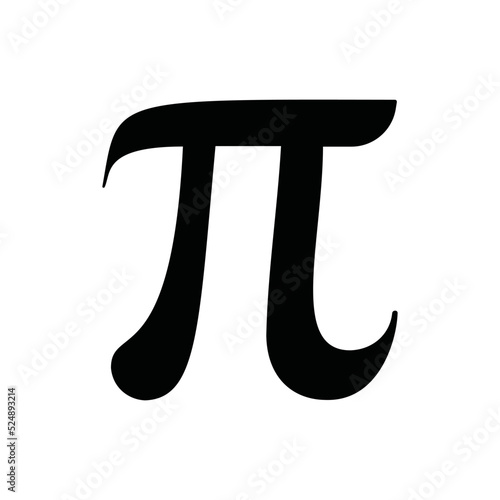 Number Pi Sign Vector Letter