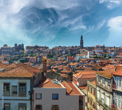 Foto Porto city top view (Potugal).