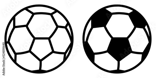 ofvs118 OutlineFilledVectorSign ofvs - soccer ball vector icon . isolated transparent . football sign . sport equipment . black outline and filled version . AI 10   EPS 10 . g11440