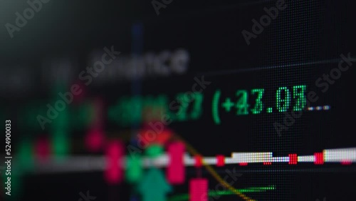 stock market chart Japanese candlestick. Ultra HD 4K 3840x2160.