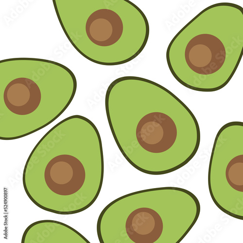 Avocado Hintergrund, Vektor