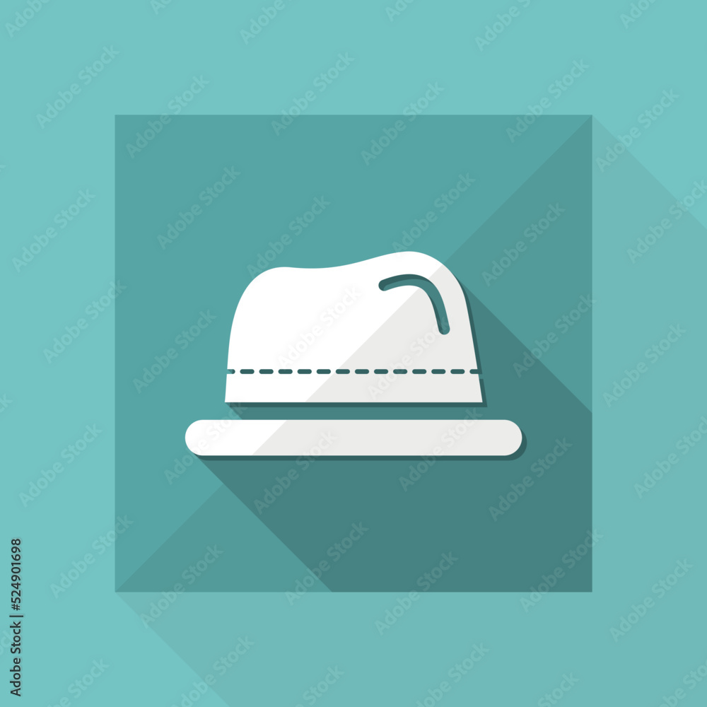 Vector illustration of single isolated hat icon Vector illustration of single isolated hat icon