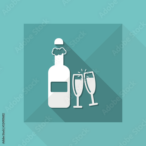 Vector illustration of single isolated toast icon