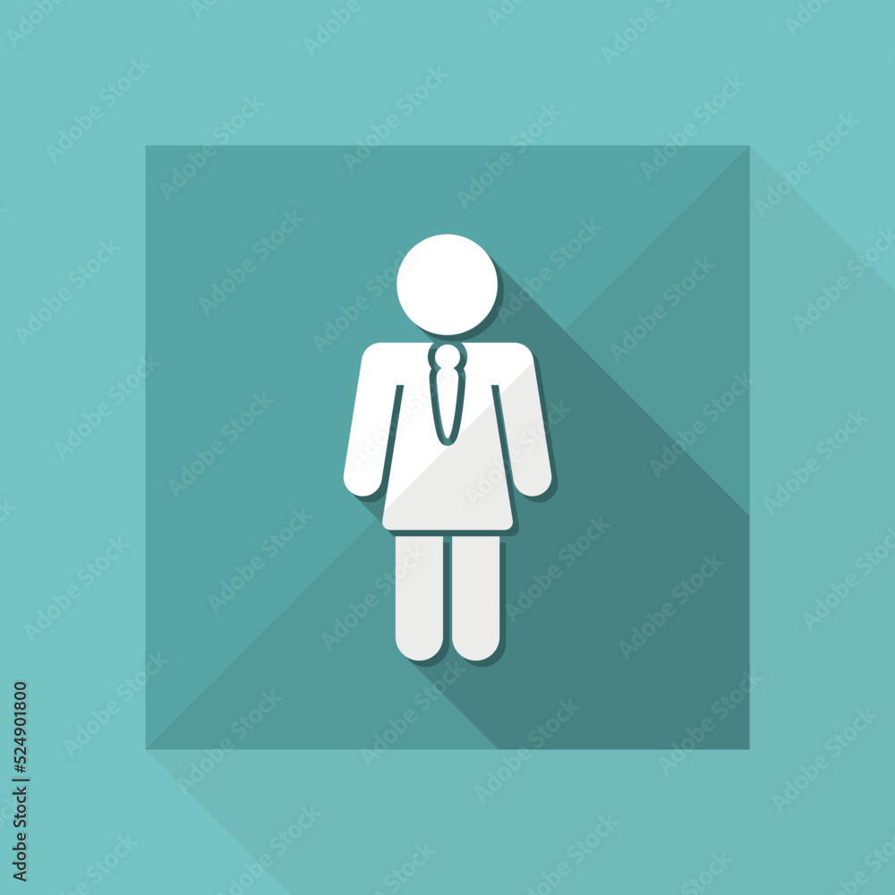 Vector illustration of single isolated girl icon Vector illustration of single isolated girl icon