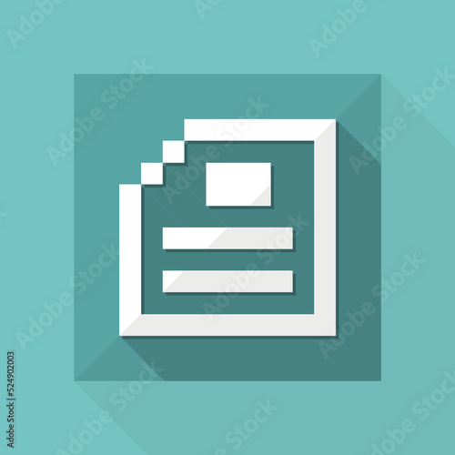 Vector illustration of pixel computer icon