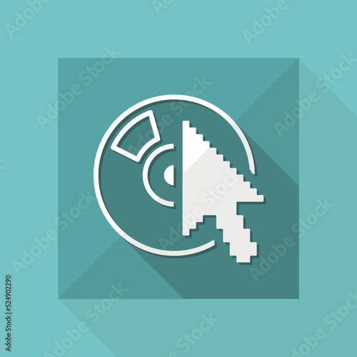 Vector illustration of single isolated player icon