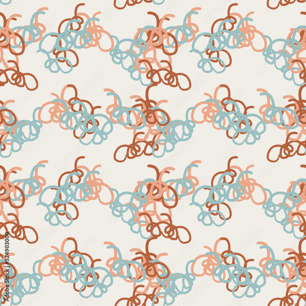 Fantasy messy freehand doodle geometric shapes seamless pattern. Infinity ditsy scribble abstract card, layout. Creative background. Textile, fabric, wrapping paper. Fantasy messy freehand doodle geometric shapes seamless pattern. Infinity ditsy scribble abstract card, layout. Creative background. Textile, fabric, wrapping paper.