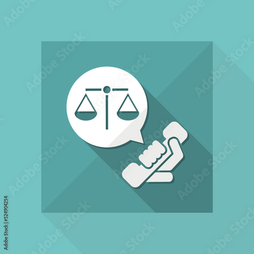 Legal assistance icon