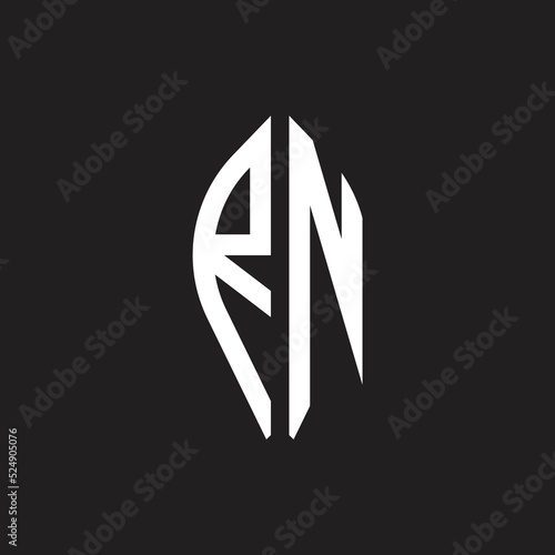 Elegant RP Letter Linked Monogram Logo Design