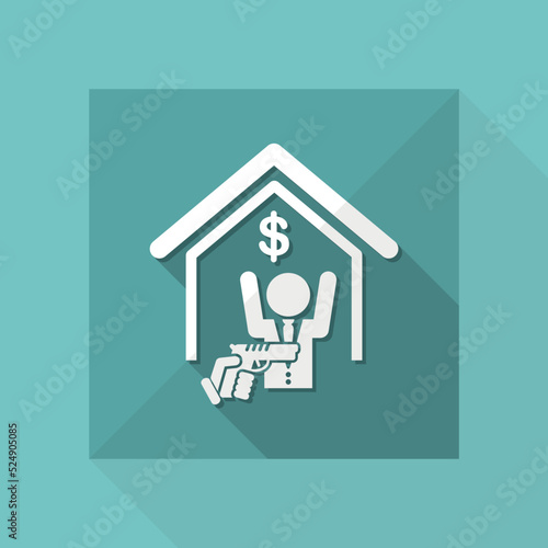 Robbery concept - vector icon