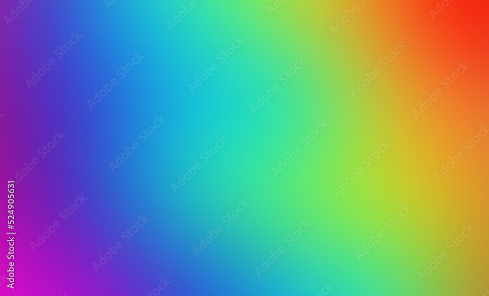 Abstract blurred gradient pastel background in bright colors. Rainbow colors background.  Wallpaper. 