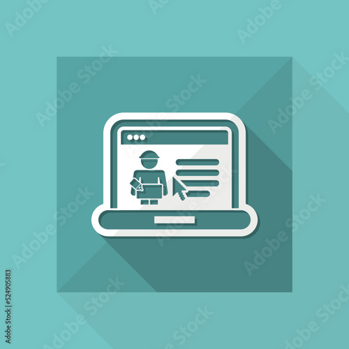 Delivery page of e-commerce website