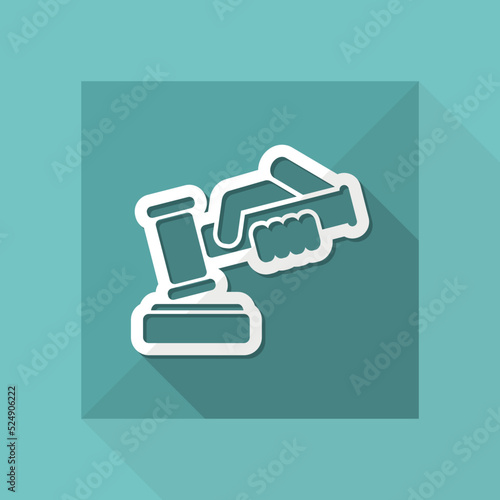 Hammer judge icon
