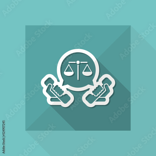 Legal assistance icon
