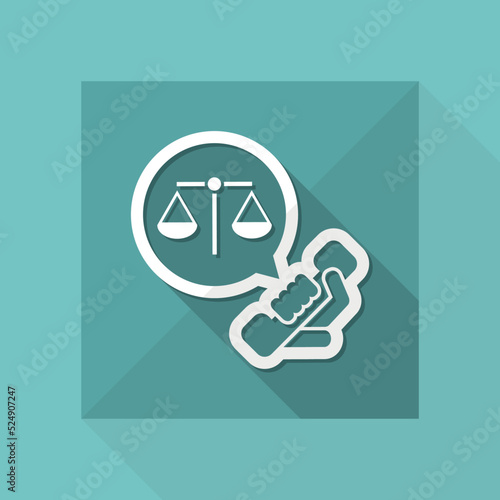 Legal assistance icon