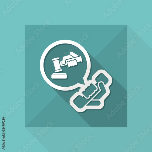 Legal assistance icon