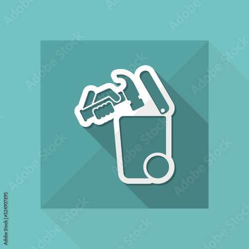 Separate waste collection icon